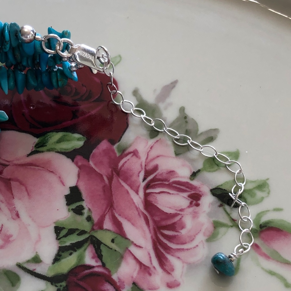 Sterling Thailand Turquoise Necklace - Picture 8 of 8